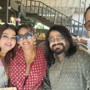 Prasad S, Shraddha, Pritam - Music directors with family